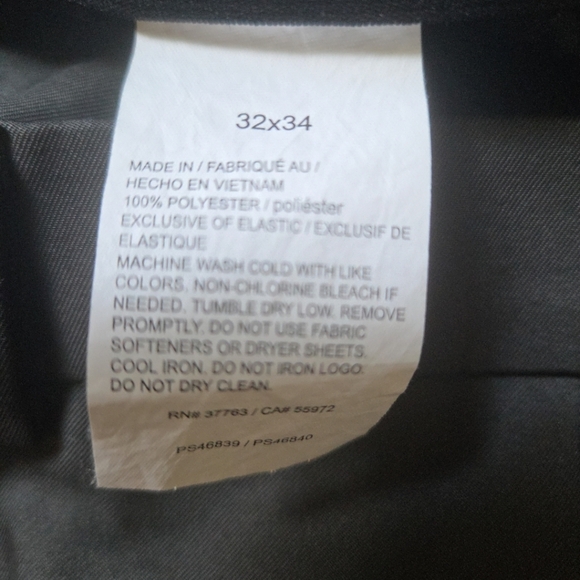 Perry Ellis Portfolio Dark Gray Dress Pants | 32x34 - Picture 3 of 5
